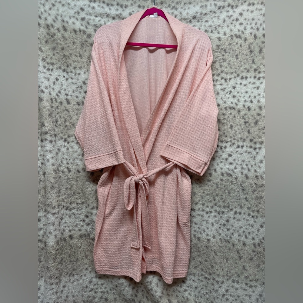 JOYSPUN WAFFLE KNIT ROBE